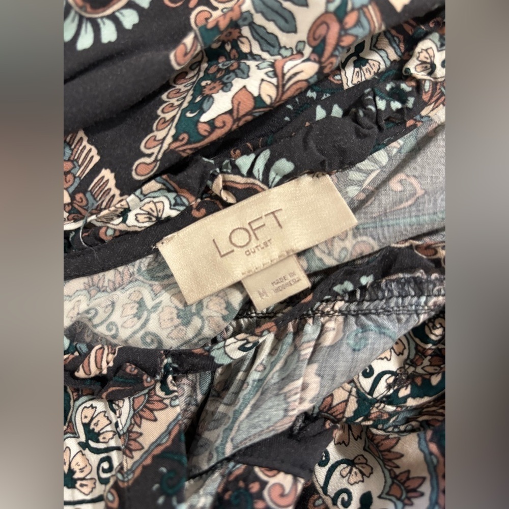Loft Paisley Long Sleeve Blouse​​​​​ - Picture 5 of 5